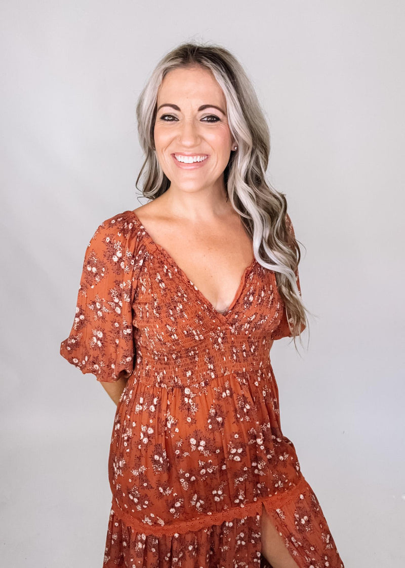 Ginger Floral Long Sleeve Maxi