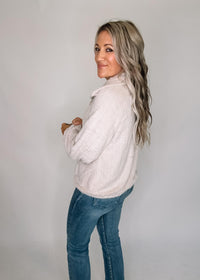 Soft Fuzzy Collared Pullover