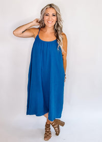 Gauze Midi Dress