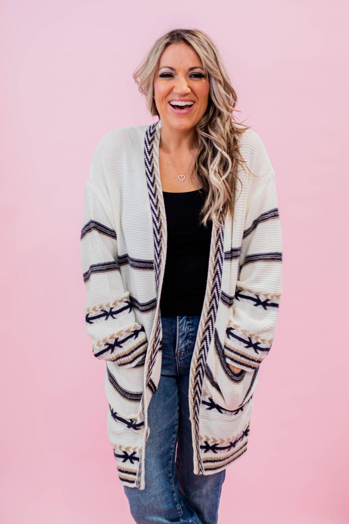 Kitten Ivory Stripe Cardigan