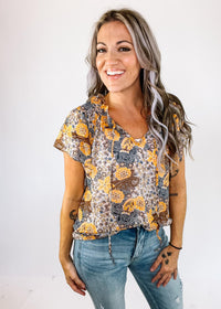 Printed Chiffon Blouse