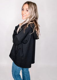 Oversized Henley Hoodie