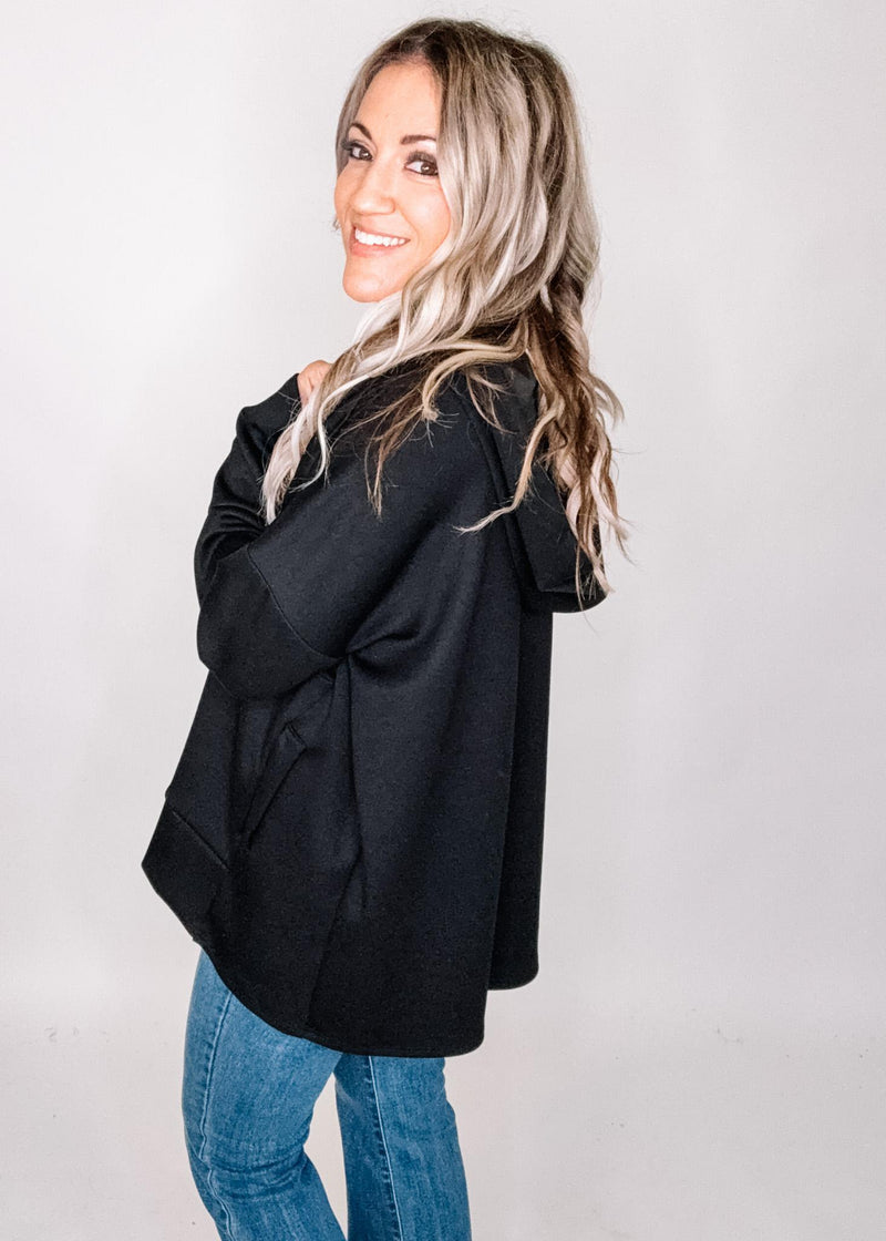 Oversized Henley Hoodie