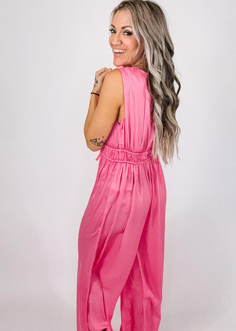 Kelsey  Satin Jumpsuit