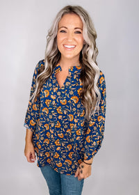 Navy Lizzy Top