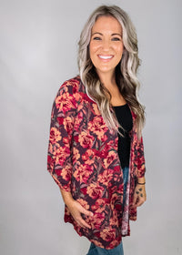 Liz Cardigan Eggplant