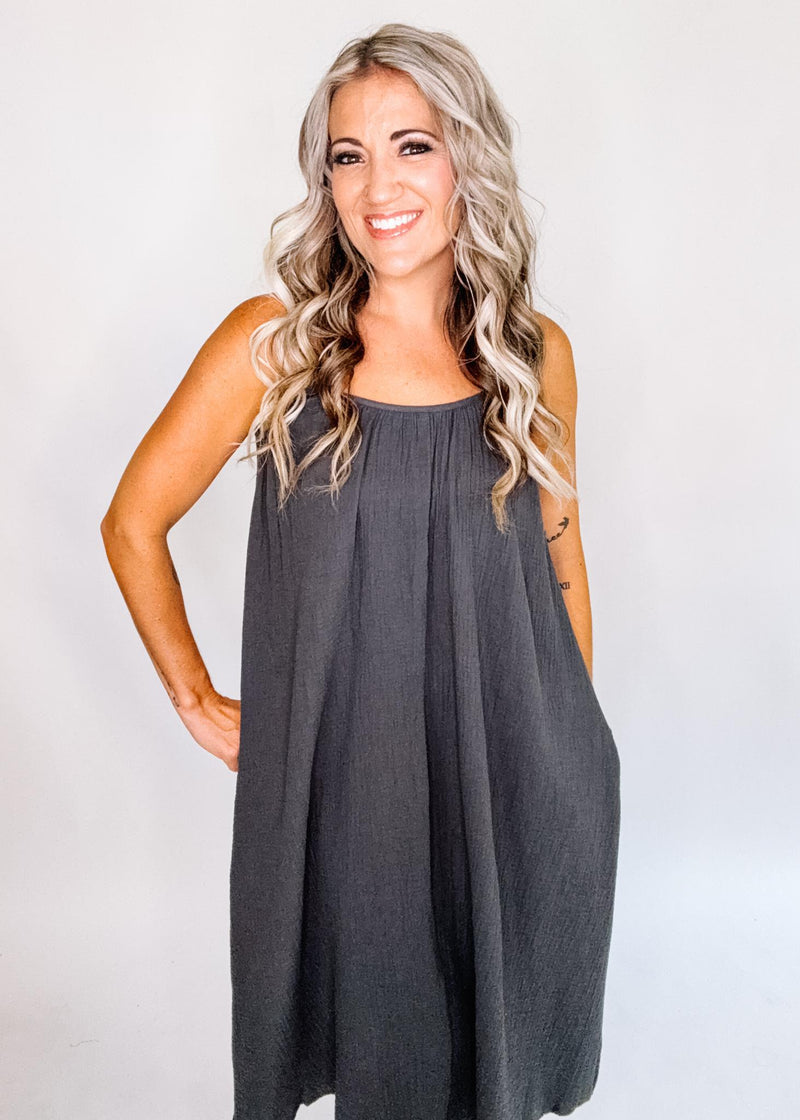 Gauze Midi Dress