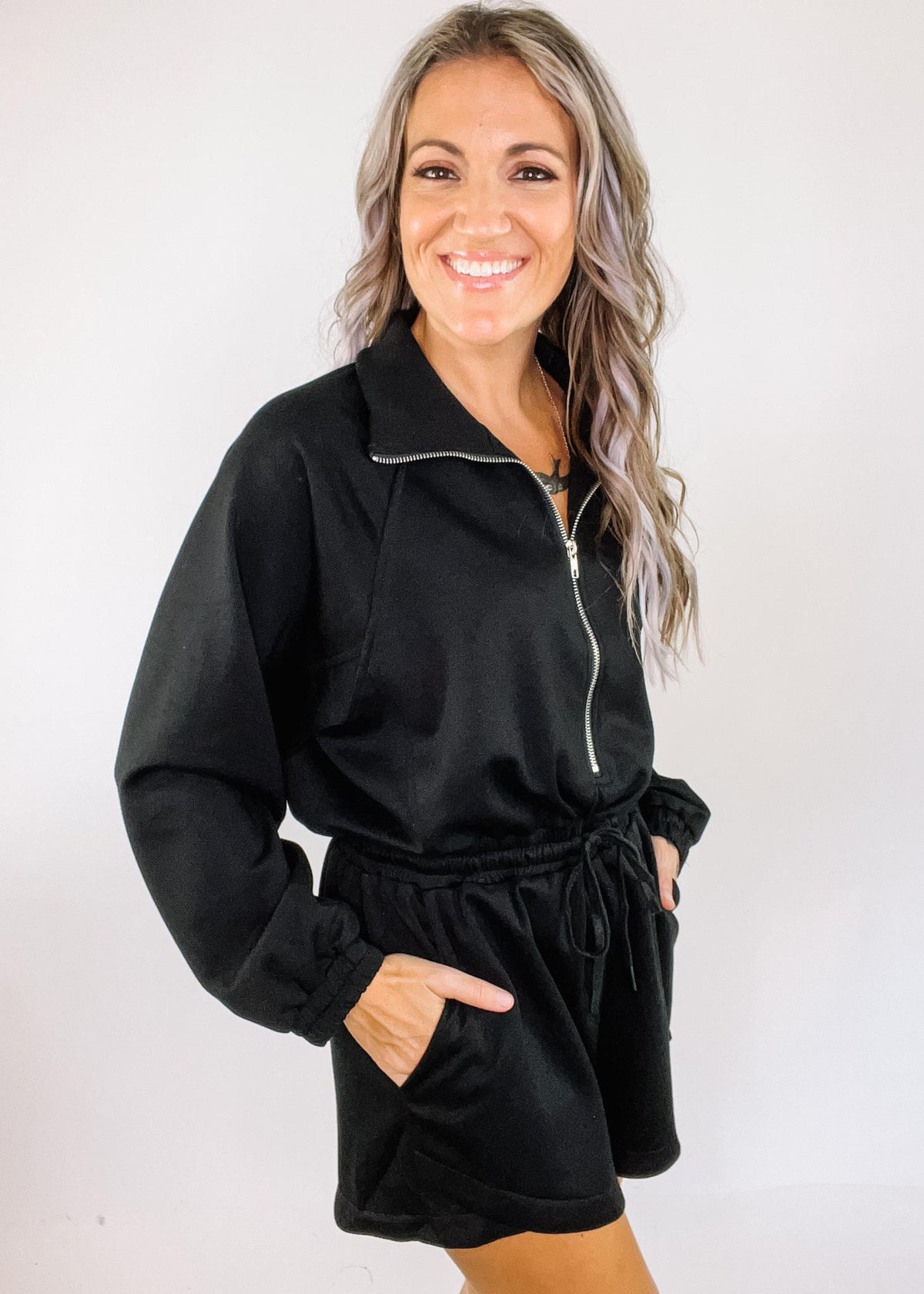 Neoknit Half Zip Athleisure Romper