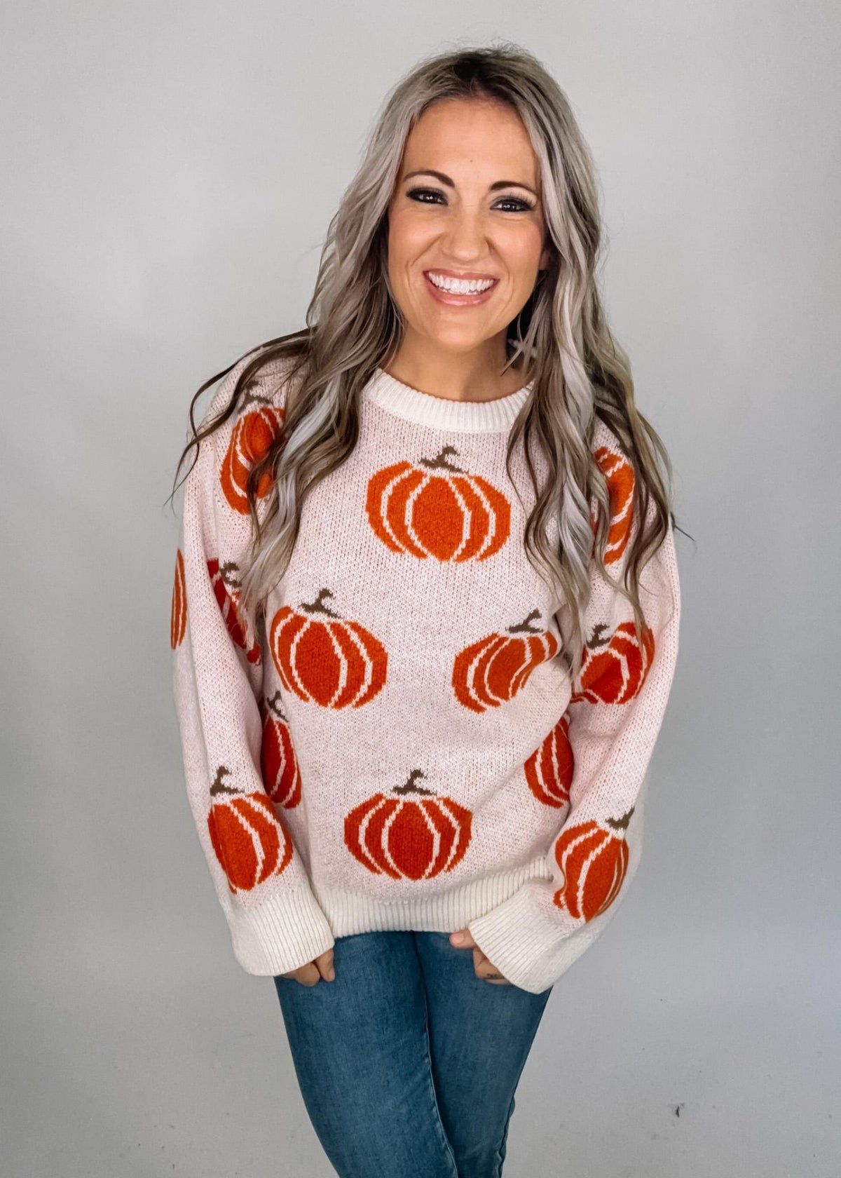 Cream Pumpkin Sweater