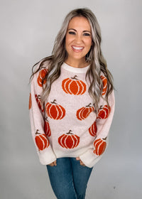Cream Pumpkin Sweater