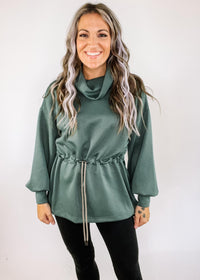 Forest Green Cowl Neck Tunic