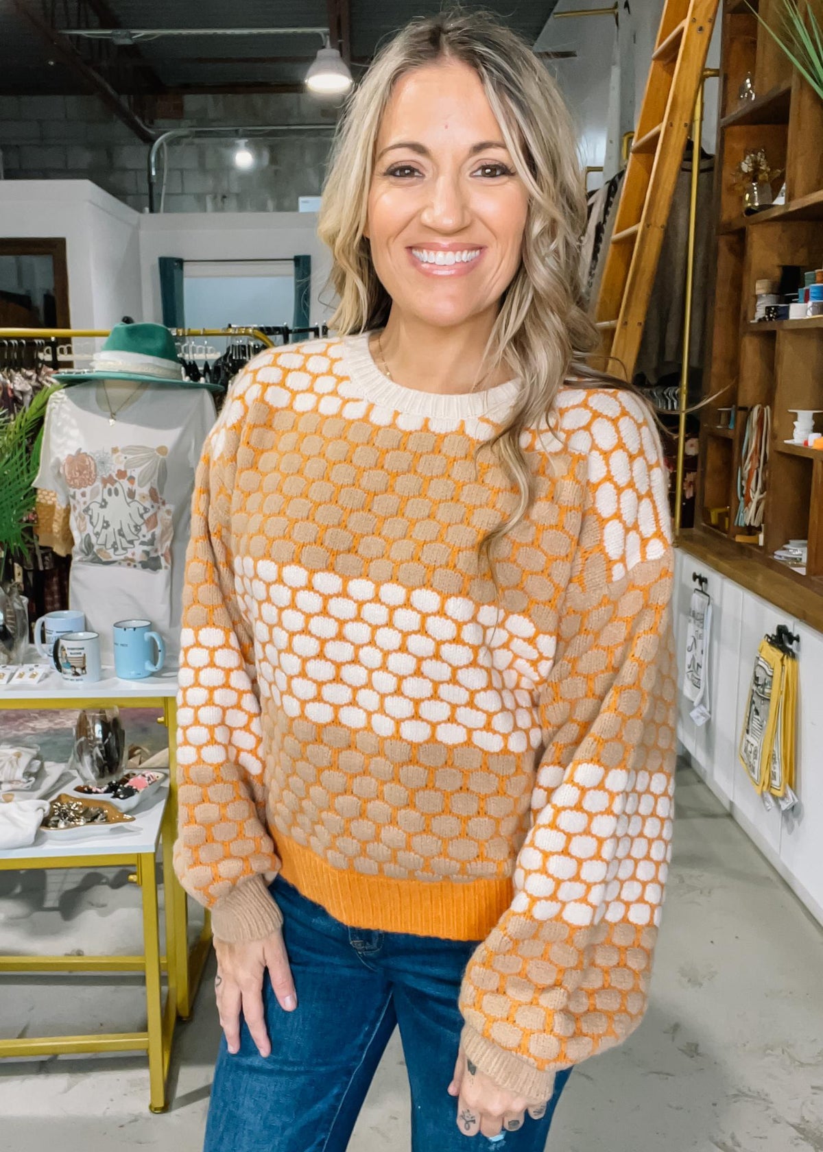 Honeycomb Sweater