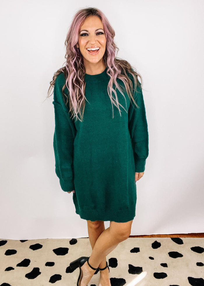 Oversized Tunic Sweater Dress