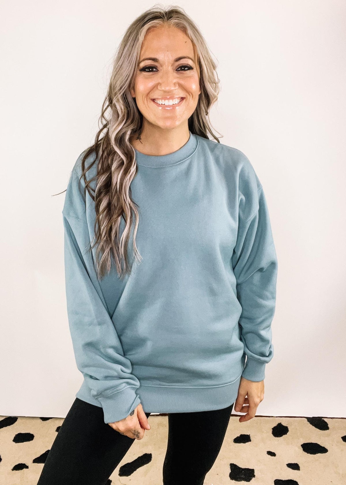 A - Fleece Round Neck Sweatshirt