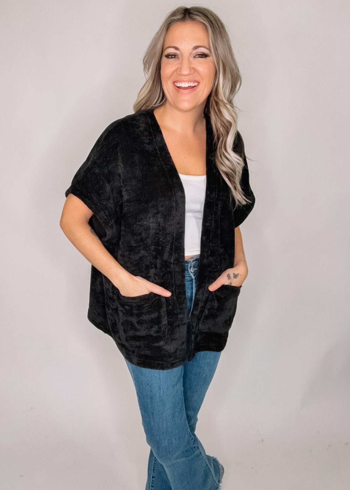 BLACK FRIDAY- Chenille Cardigan
