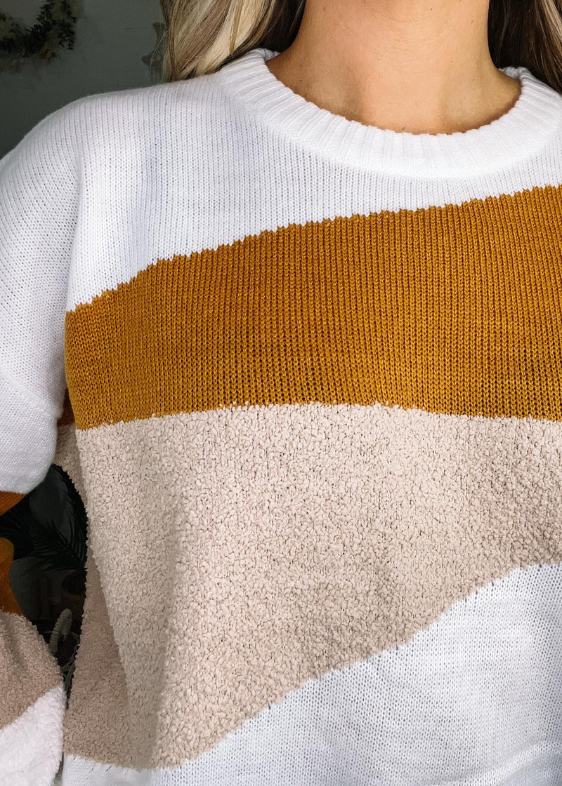 Caramel Multi Color Popcorn Sweater