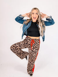 Leopard Print Track Pant