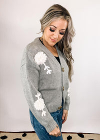 Floral Embellished Cardigan