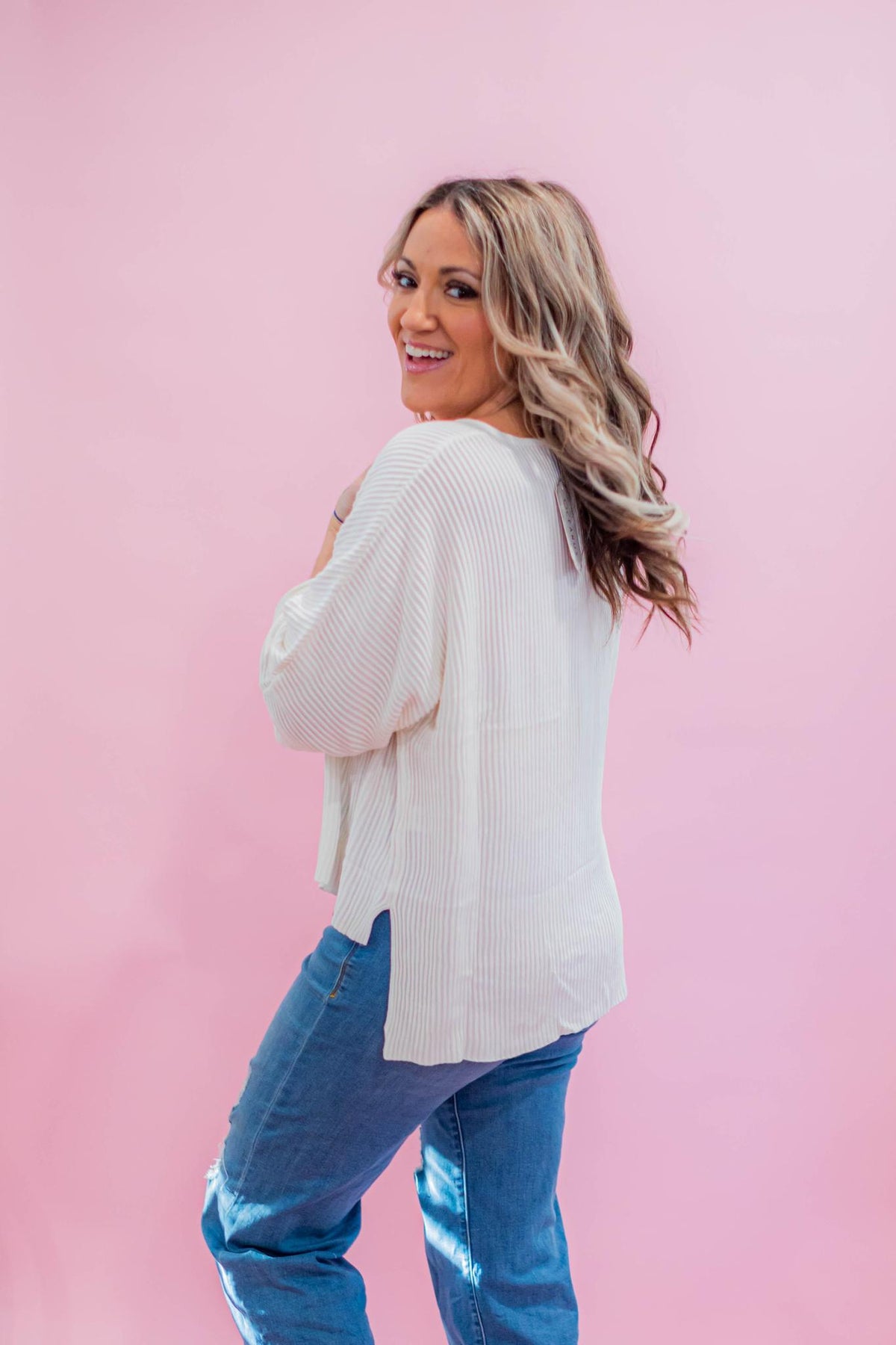 Classic Ribbed Poncho Top