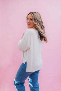 Classic Ribbed Poncho Top