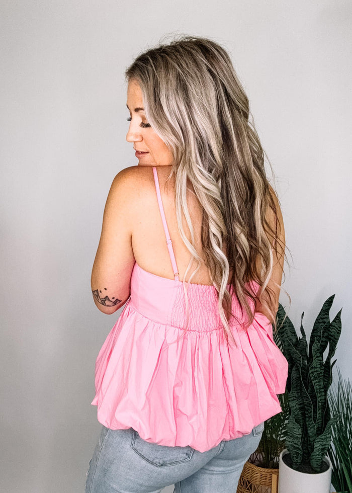 Bubble Hem Camisole Top