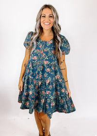 Floral Denim Dress