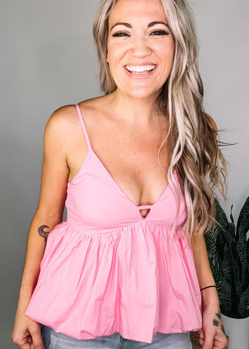 Bubble Hem Camisole Top