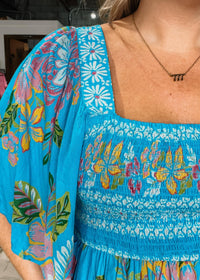 Lagoon Smocked Top