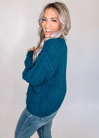 Chunky Button Knit Top