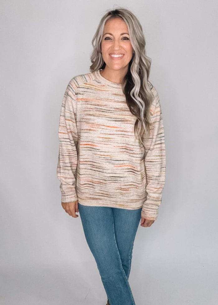Heathered Knit Sweater