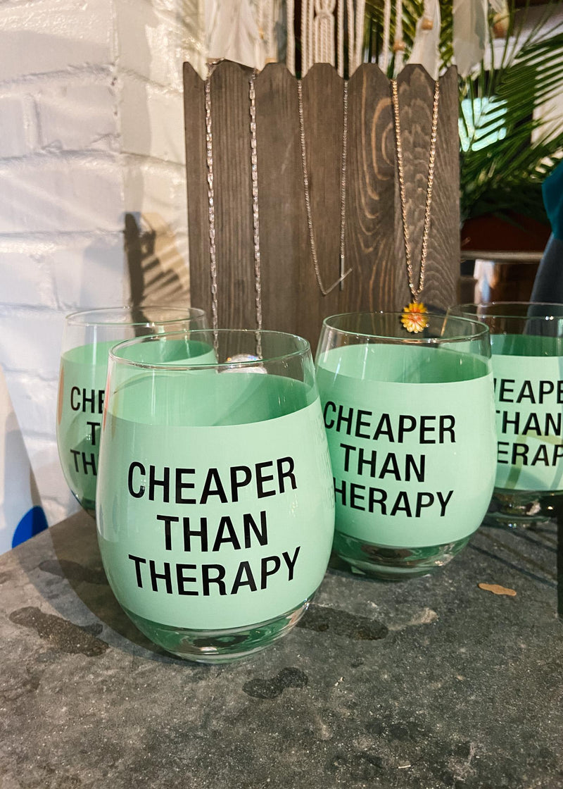 Therapy Wine Glass