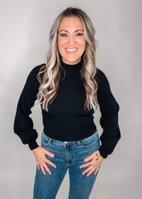 Black Open Back Bow Tie Top