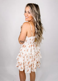 Flirty Floral Tiered Mini Dress