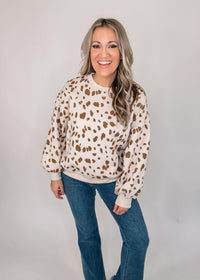 Animal Print Pullover