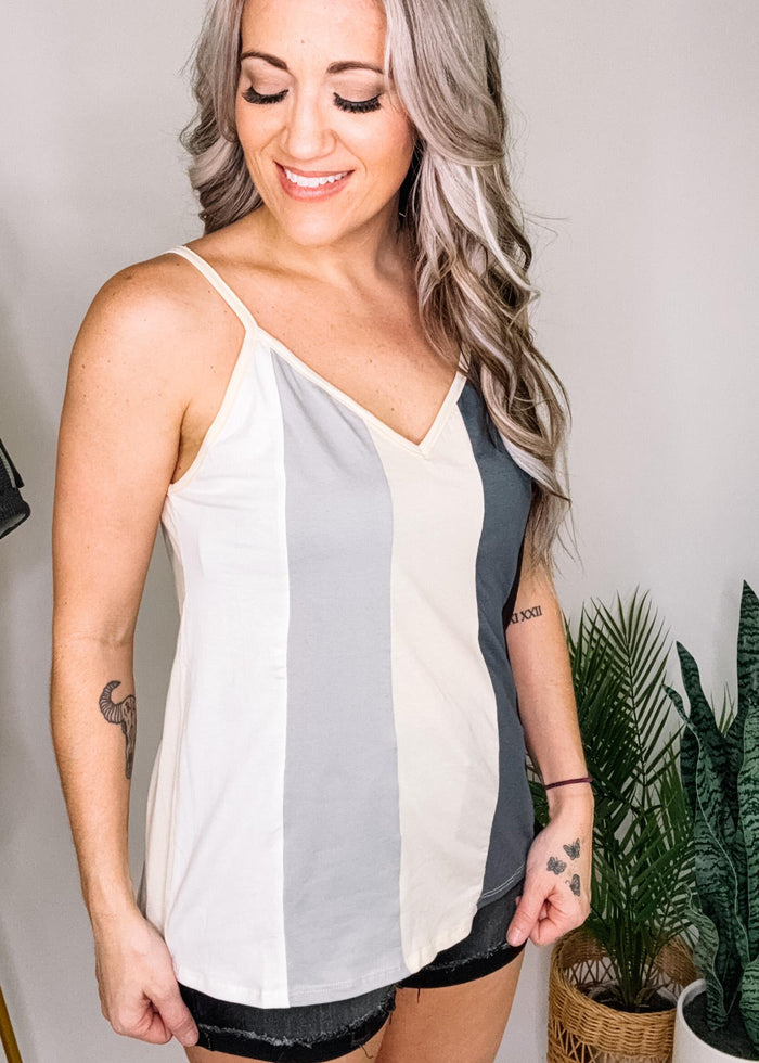 Color Block Knit Camisole