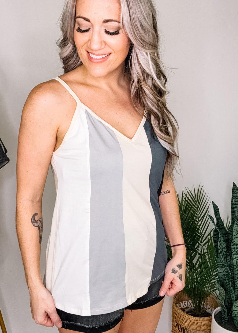 Color Block Knit Camisole