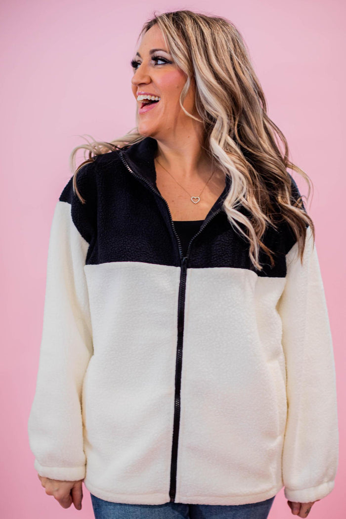 Classic High Neck Zip Up Jacket