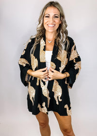 Cheetah Animal Print Kimono