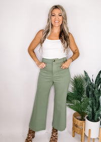 High Waisted Chunky Crop Pant