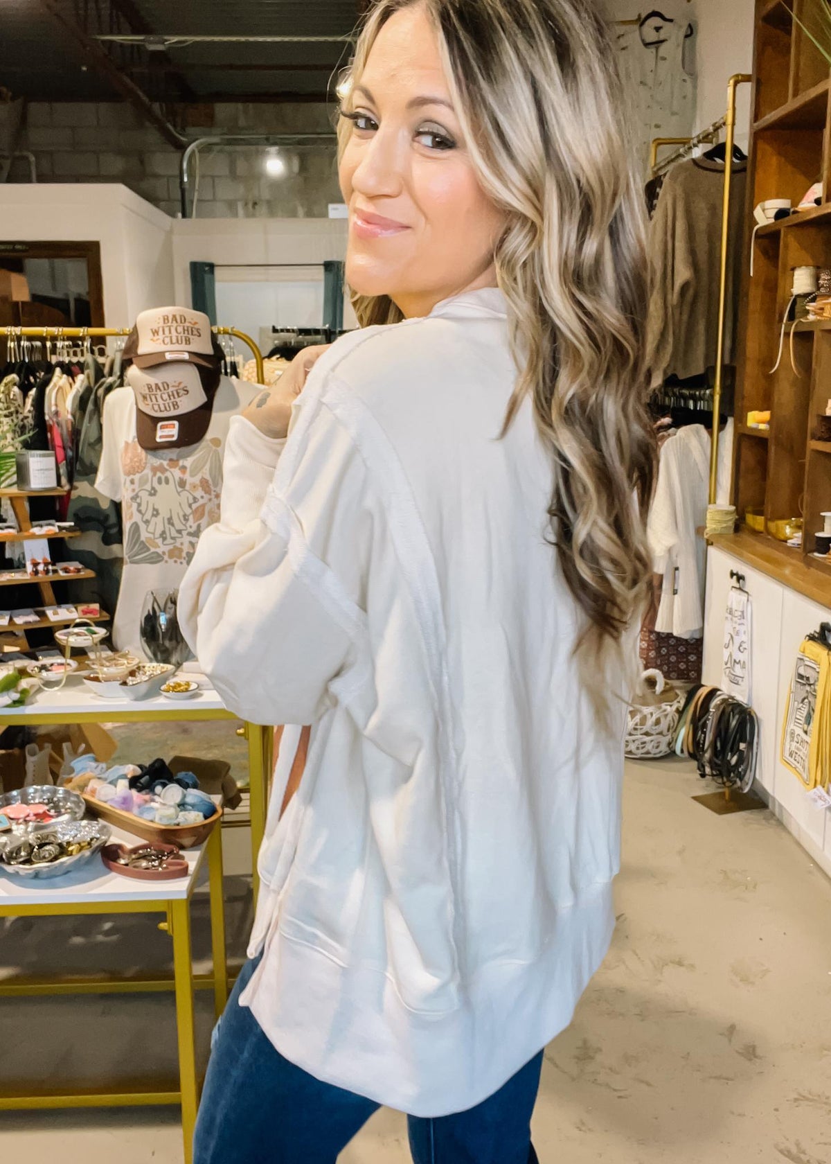 Ivory Vintage Rodeo Horse Pullover