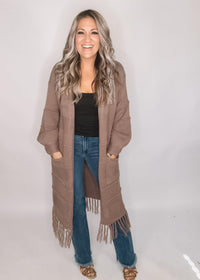 2025 Fringe Bottom Duster Cardigan