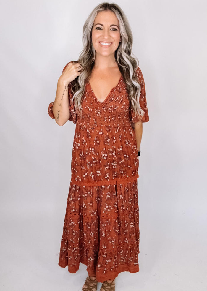 Ginger Floral Long Sleeve Maxi