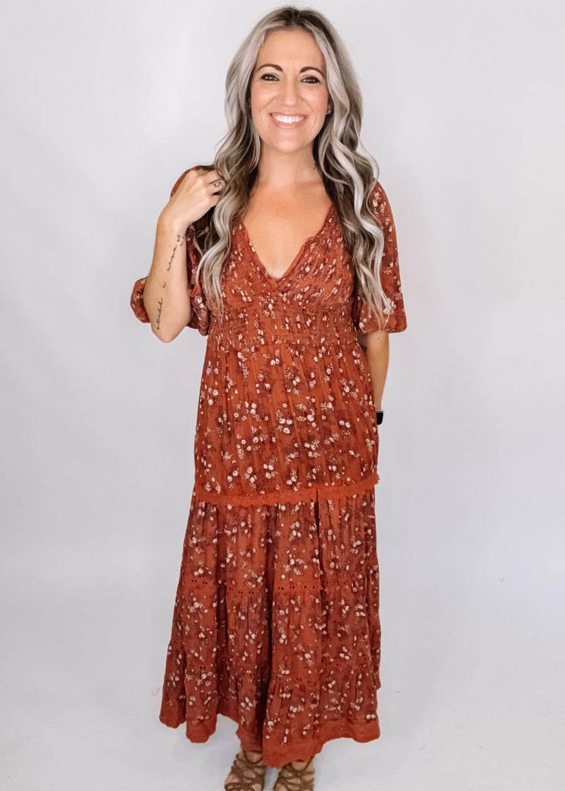 Ginger Floral Long Sleeve Maxi