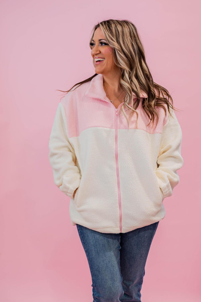 Classic High Neck Zip Up Jacket