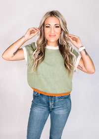 Mineral Wash Sleeveless Sweater