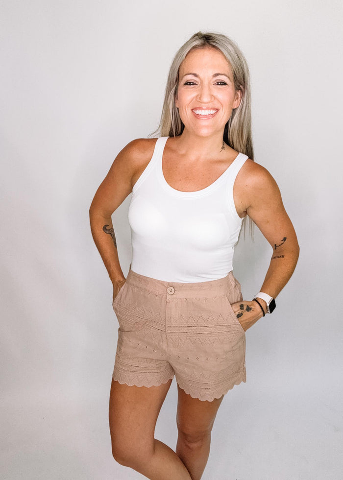 Mocha Lace Short