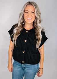 Oversized Button Down Knit Sweater