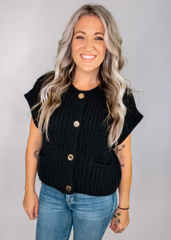 Oversized Button Down Knit Sweater