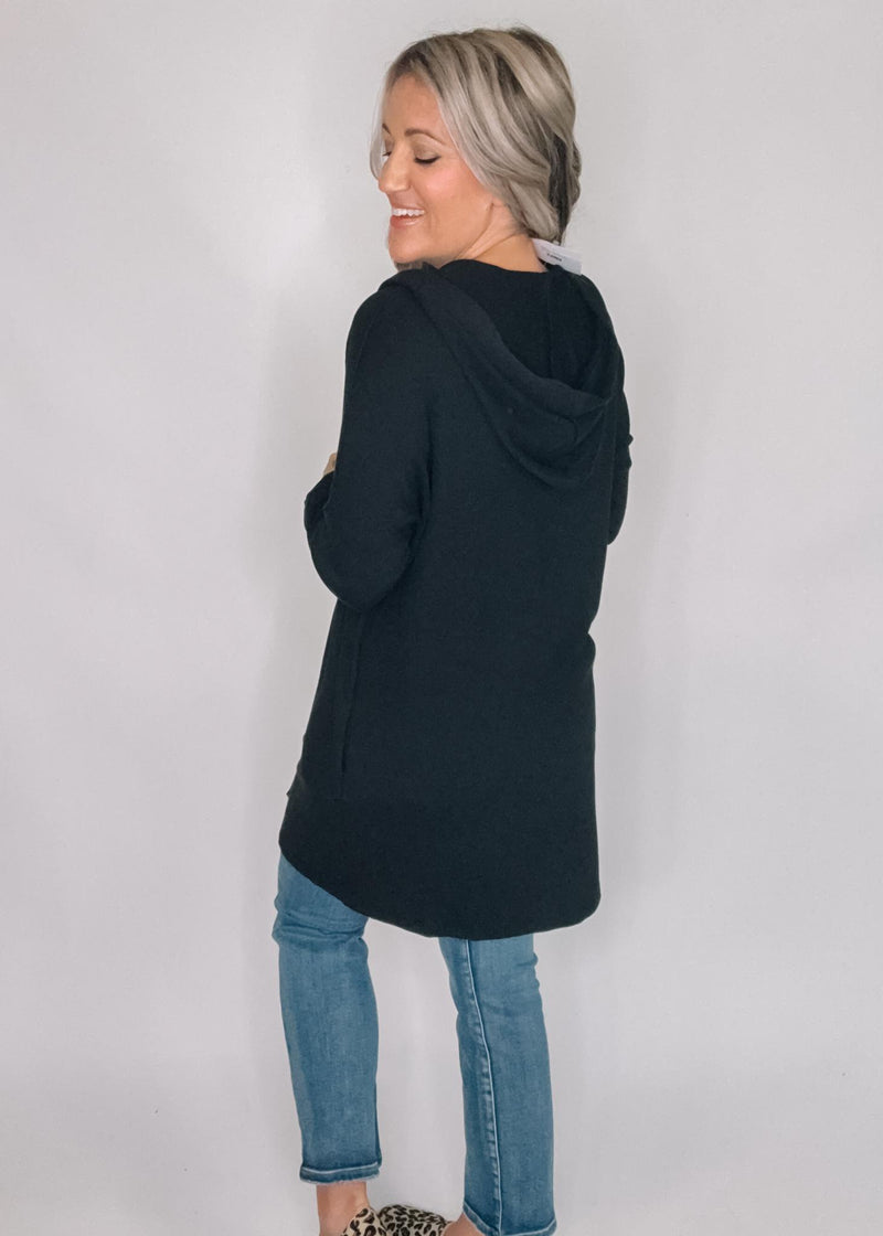 Long Sleeve Ribbed Cardigan