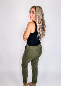 Judy Blue High Waist Aurora Weekender Cuffed Jeans
